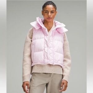 NWT Wunder Puff Cropped Vest in Meadowsweet Pink